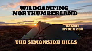 Wildcamping Northumberland: The Simonside Hills. Vango Hydra 200.