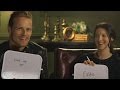 EXCLUSIVE! 'Outlander' Stars Sam Heughen and Caitriona Balfe Play the Newlywed Game (and It's Abs…