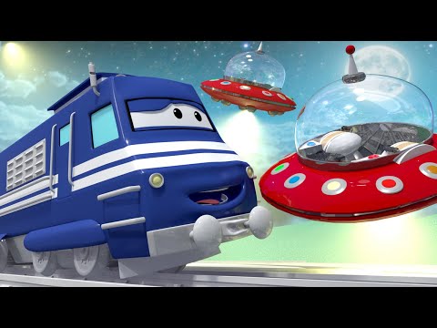 Vlak Troy - Leteći Tanjur je viđen u Vlakogradu - Vlak Troy Sezona 🚄 Crtani sa kamionima za djecu