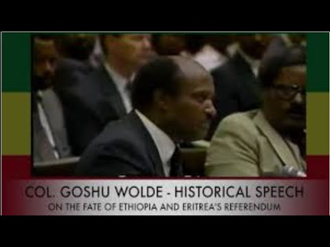 Col. Goshu Wolde Historical Speech to US Congress in 1991