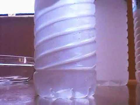 Supercooled Water instant crystalisation