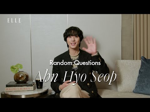 Ahn Hyo Seop On Singaporean Dishes He Wants To Try and His Night Routine  | Random Questions