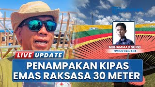 Kipas Emas Raksasa Dedap Sebenua Hiasi Irau Malinau 2025, Jadi Simbol Kekuatan Budaya Bulungan