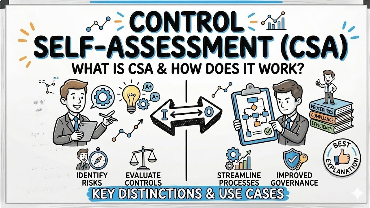 Control Self Assessment (CSA) | Risk & Control Self Assessment (RCSA) | Internal Audit | CIA Part 1