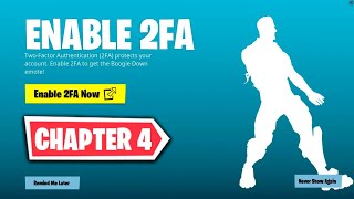 HOW TO ENABLE 2FA ON FORTNITE! (CHAPTER 4)