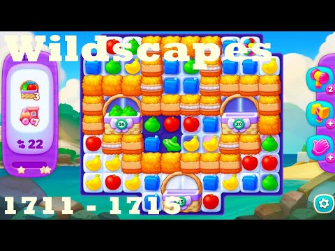 Wildscapes Level 1711 - 1715 HD Walkthrough | 3 - match game | gameplay | android | ios | pc | app