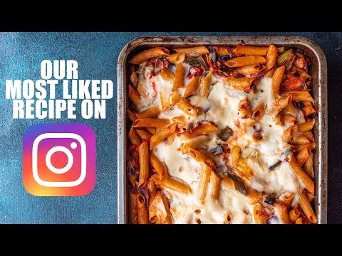 Roasted Veg Pasta Bake with Tomato & Béchamel
