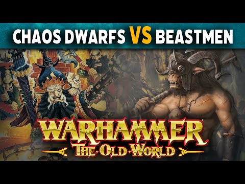 Chaos Dwarfs vs Beastmen Brayherds - Warhammer The Old World Battle Report