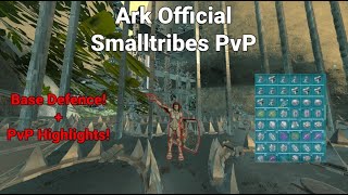 ARK OFFICIAL SMALLTRIBES | Defending Compy Tree & PvP Highlights!