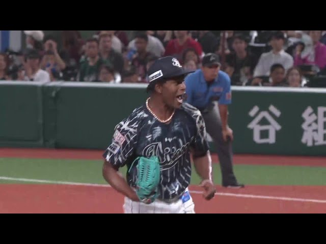 【9回表】ライオンズ・ヤン ピンチを招くもこの回無失点に抑え流れを呼ぶピッチングを見せる!! 2024年8月23日 埼玉西武ライオンズ 対 東北楽天ゴールデンイーグルス