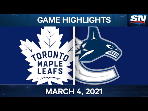 NHL Game Highlights | Maple Leafs vs. Canucks - Mar. 4, 2021