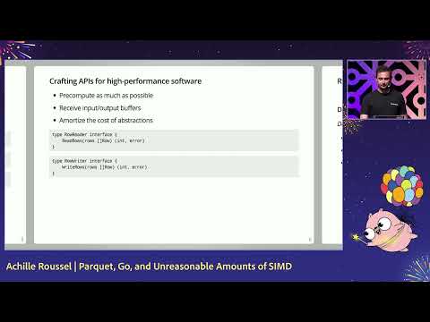 GopherCon 2024: Parquet, Go, and Unreasonable Amounts of SIMD - Achille Roussel