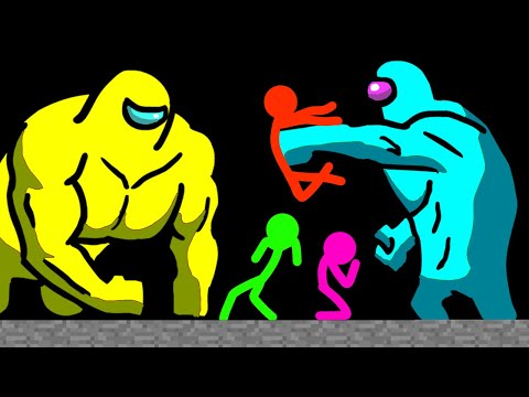 Stickman VS Among Us: Buff Impostor - AVM Shorts Animation