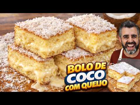 BOLO DE COCO dos sonhos: FOFINHO, ÚMIDO e IRRESISTÍVEL! Receitas de Pai