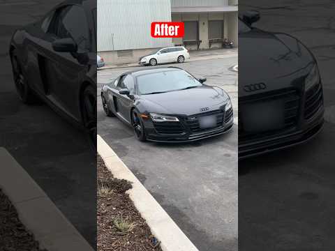 2014 Audi R8 V8 Lip Install | Before or After? #viral #shorts