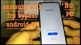 samsung A11 (A115F) frp bypass android 11 UI 3.1 without pc/laptop#frp #samsunggalaxy #bypass_frp
