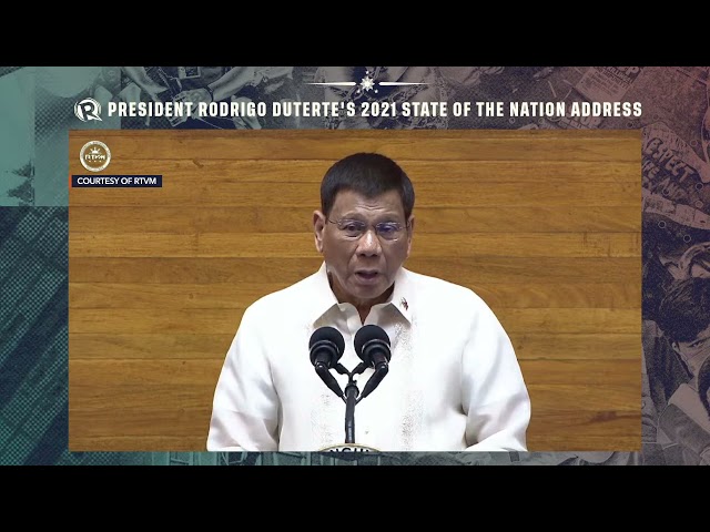 LIVE UPDATES: President Duterte’s final State of the Nation Address | SONA 2021