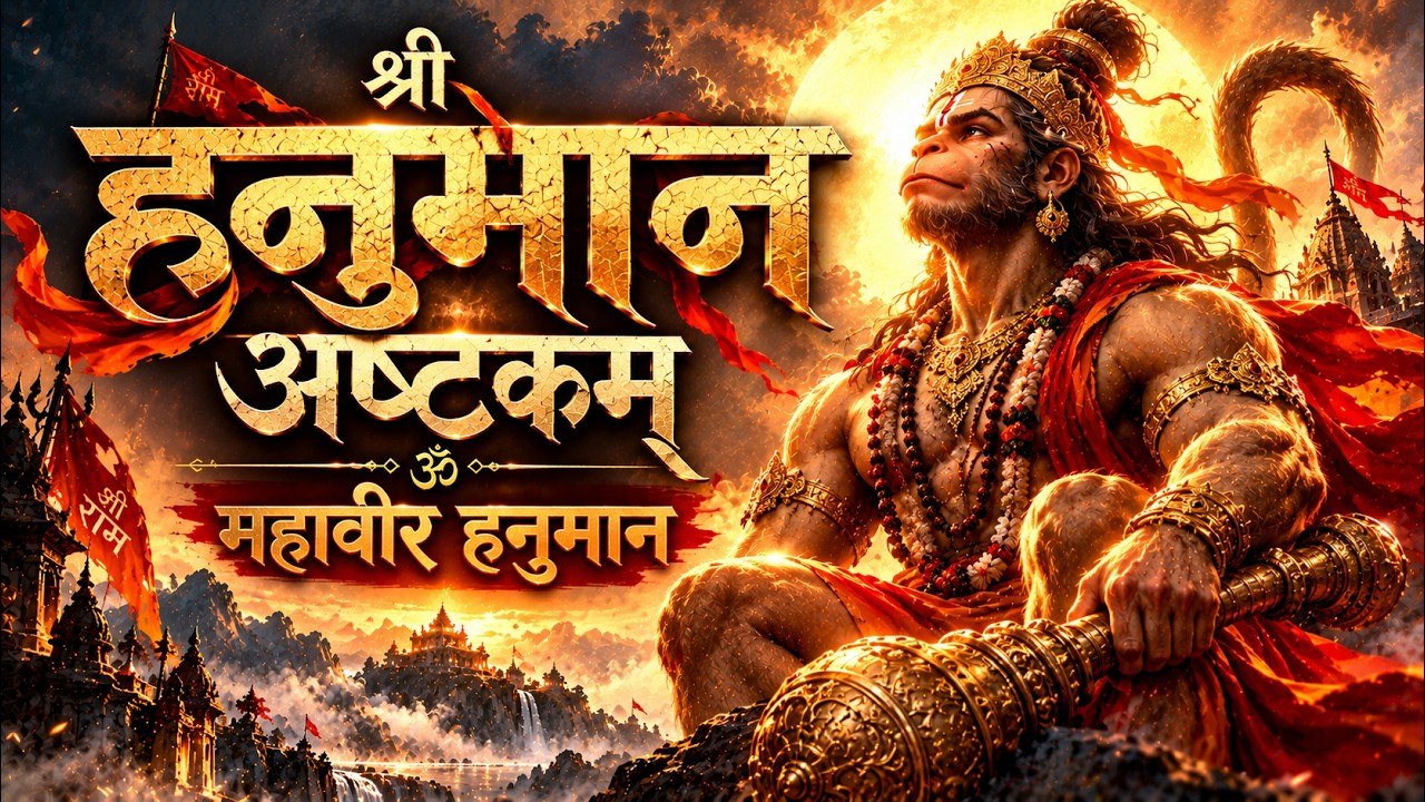 श्री हनुमान अष्टकम् 🔱 Powerful Hanuman Stotram | महावीर हनुमान | Divya Dhwani