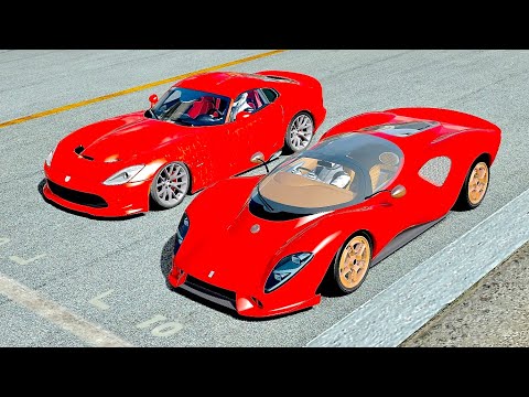 De Tomaso P72 2022 vs Dodge Viper GTS at Laguna Seca