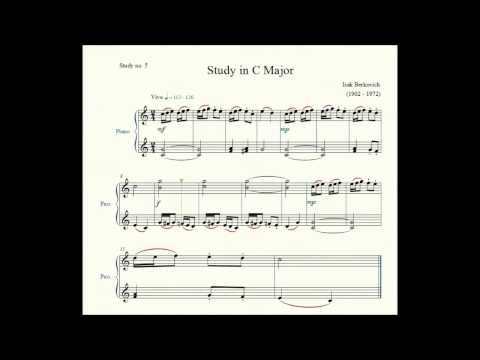 Study no. 5: Study in C Major - Isak Berkovich - Piano Studies/Etudes 2