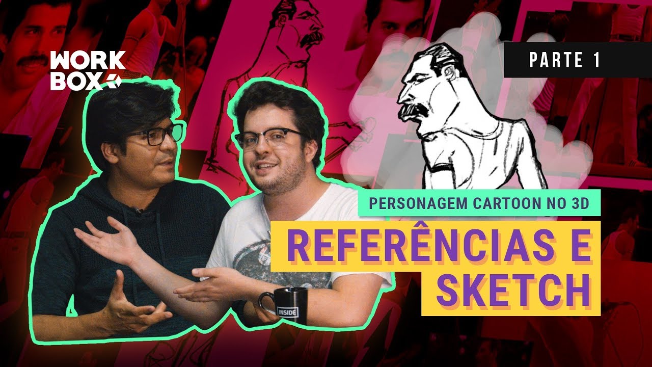 Criação de personagem Cartoon - Referências e Sketch | Workbox