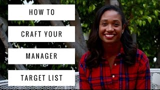 How To Make Your Talent Manager Target List | Acting Resource Guru