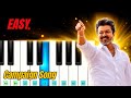 TVK Election Campaign Song Easy Piano Tutorial Thalapathy Vijay