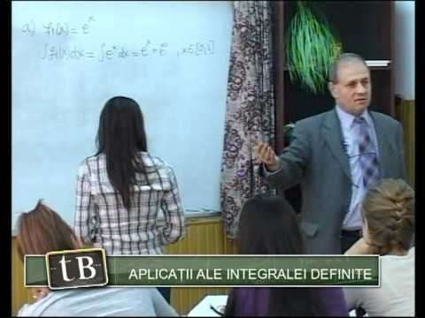 TeleBAC Romana - Matematica. Aplicatii ale integralei definite by Valeriu Drula