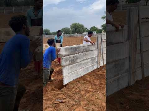 High Performance Precast Concrete Compound with Installation #precast #boundarywall #compound