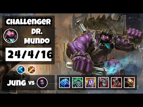 Dr. Mundo vs Elise TURKISH Challenger JUNGLE (24/4/16) - v11.6