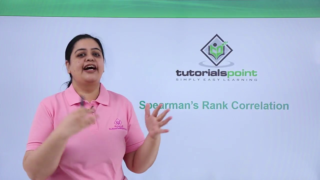 Class 11th – Spearman’s Rank Correlation | Statistics for Economics | Tutorials Point