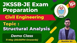 JKSSB JE Civil Engineering Preparation Module DEMO Class | Structural Analysis | JKSSB JE Exam