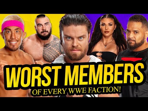 The WORST Member of EVERY Faction in WWE!