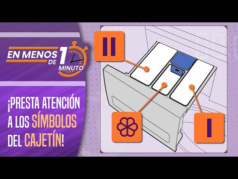 Video - Cómo poner el detergente, suavizante y lejía en la lavadora correctamente