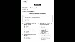 Free activates in the Burnham area | IELTS LISTENING TEST