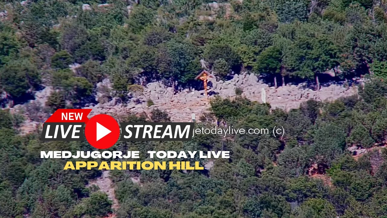 Live webcam view of Apparition Hill in Medjugorje