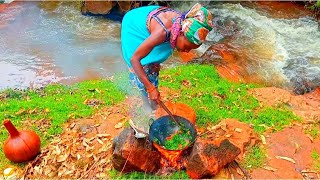 OUTDOOR River Adventure!! #cooking & SHARING ||Waterfall 🔥🌍
