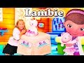 Unboxing The Doc McStuffins Take Care Of Me Lambie Toy With The Assistant