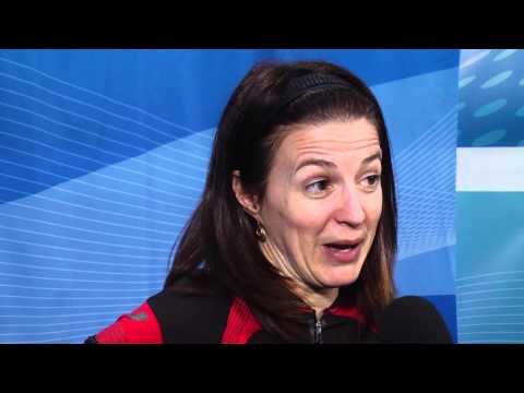2012 Ford World Women's Curling Championship Draw 13 Media Scrum