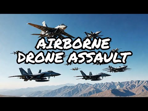 Unleashing Chaos: F/A 18's Release Drone Swarms