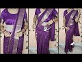 How To Make A Perfect Shoulder Hip Lower Pleats ️ Full Saree Draping Tutorial