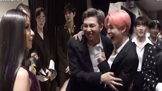 BTS Celebrity Interactions on Billboard 2019 video