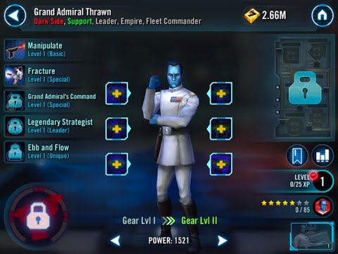 Grand Admiral Thrawn 5 Star Unlock Guide on F2P Account! Crazy finish for Tier 5!