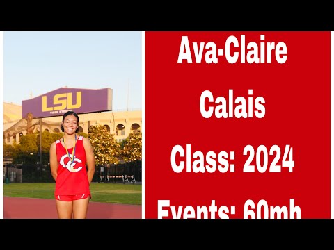 Ava-Claire Calais: Class of 2024 track recruitment video