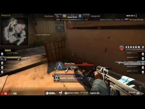 v1c7oR ACE with 1vs2 clutch vs Outlaws