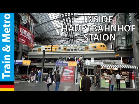 Berlin Hauptbahnhof Central Station Main Train & Metro Station - 4k Tour Germany