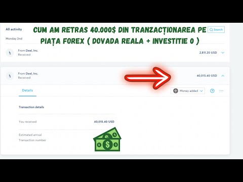 Cum am retras 40.000$ din Tranzacționarea pe Piața Forex ( Dovada Reala + Investitie 0 )