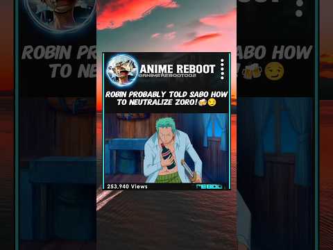 Sabo Knows Zoro's Weakness 💥 #zoro #sabo #onepiece