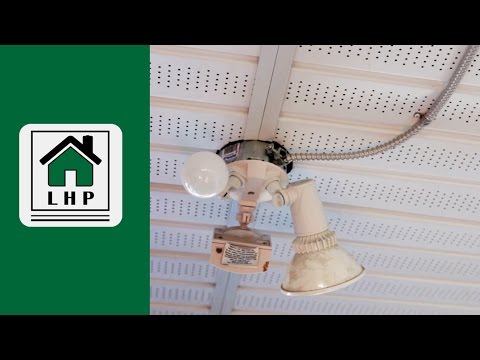 Installing Security Lights with Surface Mounted Wiring - LHP