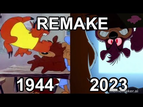 Every Time Papa Bear Hits (or Attempts to Hit) Junyer Bear in Looney Tunes (1944-2023) [REMAKE]